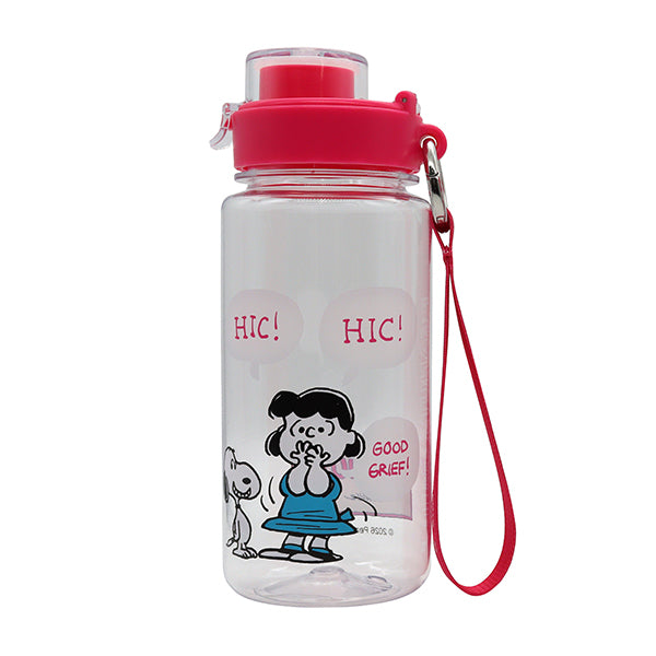 スヌーピー ドリンクボトルM (クリア／WITH STRAP)