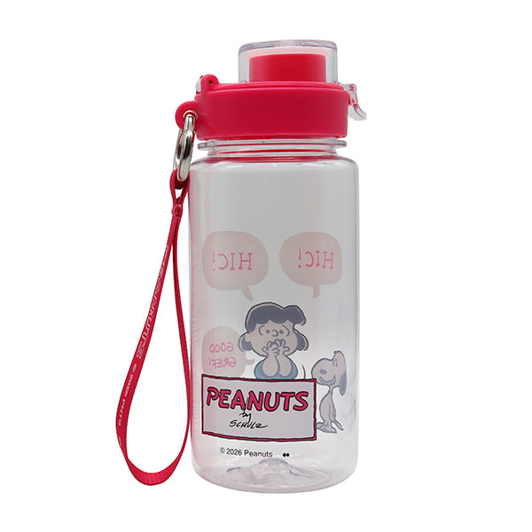 スヌーピー ドリンクボトルM (クリア／WITH STRAP)