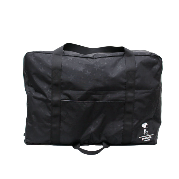 スヌーピー 大型折りたたみボストンバッグ（スターブラック）