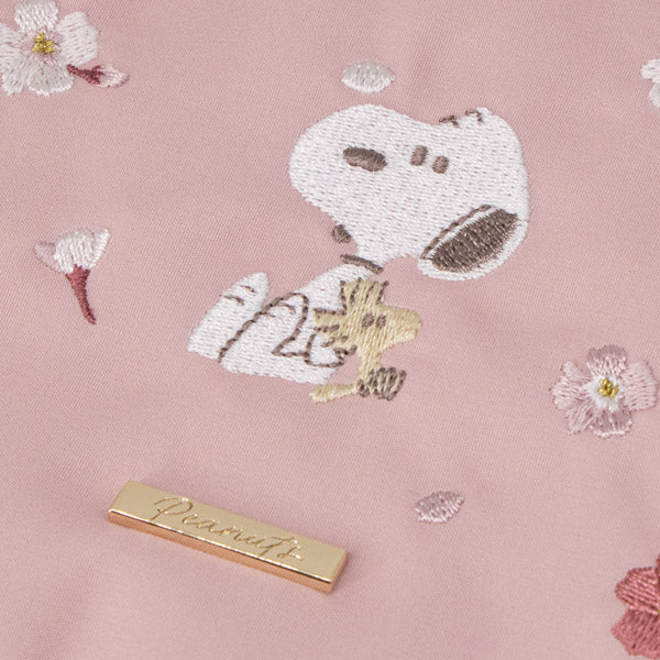 スヌーピー 巾着 (ピンク／ふんわりさくらシリーズ)