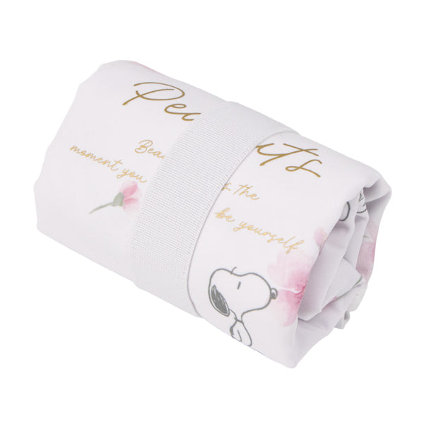 スヌーピー エコバッグM (ホワイト／ふんわりさくらシリーズ)