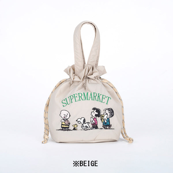 スヌーピー 保冷巾着トート (S)