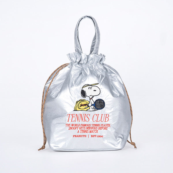 スヌーピー 保冷巾着トート (SILVER)
