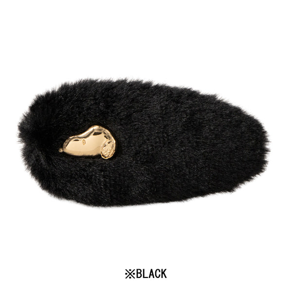 スヌーピー ファー前髪クリップ