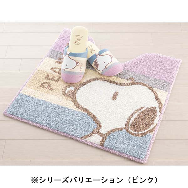 スヌーピー トイレマット (くすみパステル)