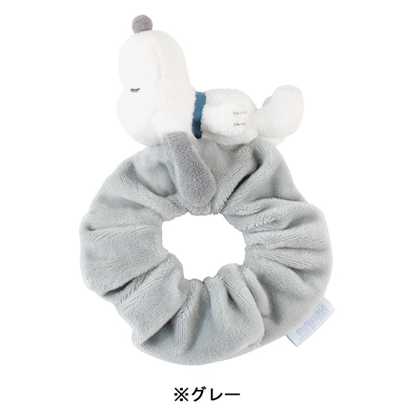 スヌーピー マスコットつきシュシュ