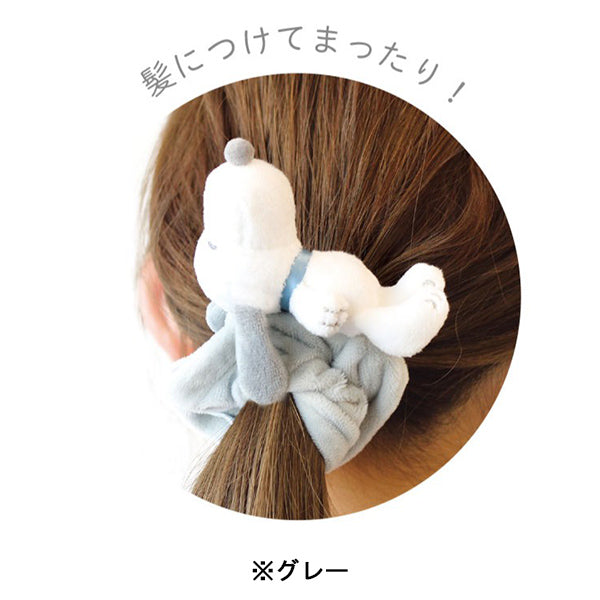 スヌーピー マスコットつきシュシュ