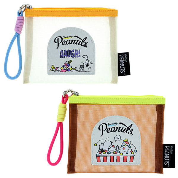 【AT12】 スヌーピー メッシュミニポーチ (PEANUTS AMERICAN TASTE 12)
