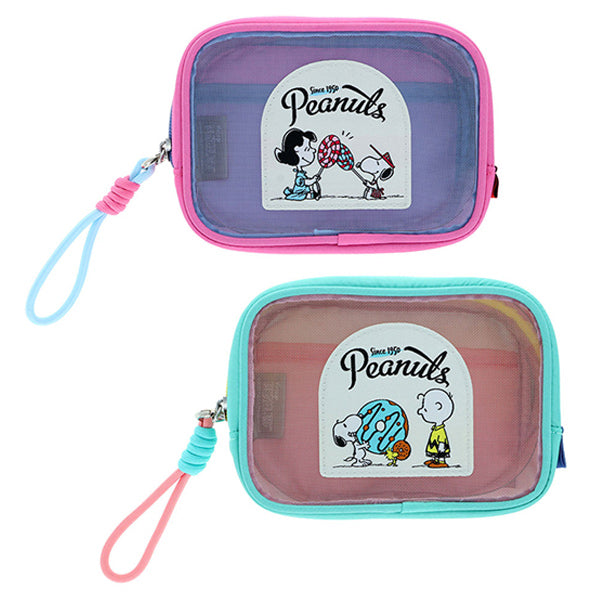 【AT12】 スヌーピー メッシュポーチ (PEANUTS AMERICAN TASTE 12)