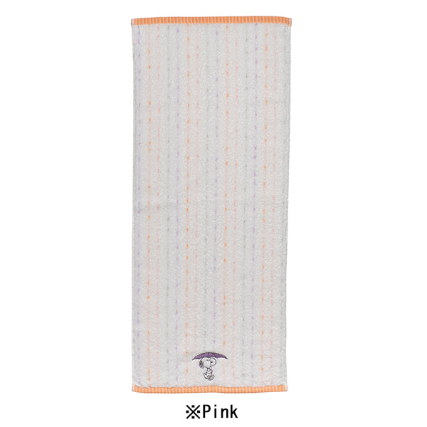 スヌーピー フェイスタオル (Rain)