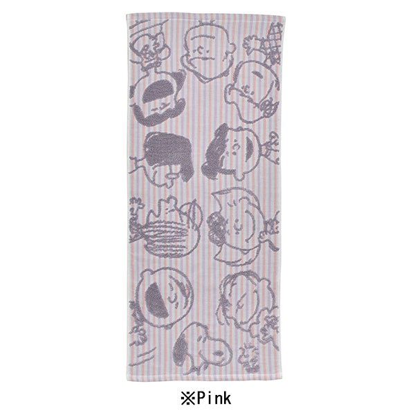 スヌーピー ガーゼフェイスタオル (Smile)