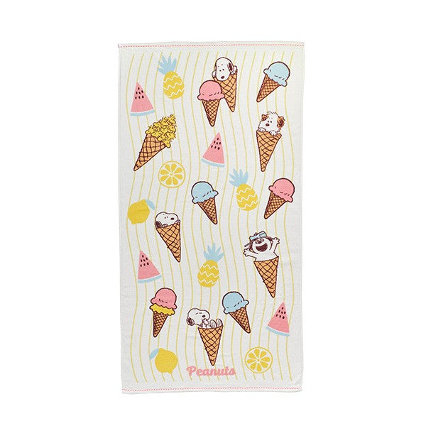 スヌーピー 和ガーゼバスタオル (Fruits Ice)