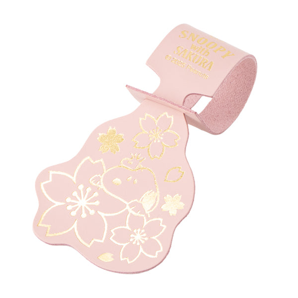 スヌーピー ラゲッジタグ (桜／ピンク)