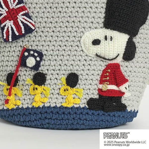 手芸キット】バッグ＜Snoopy in London＞（編み物 材料セット）