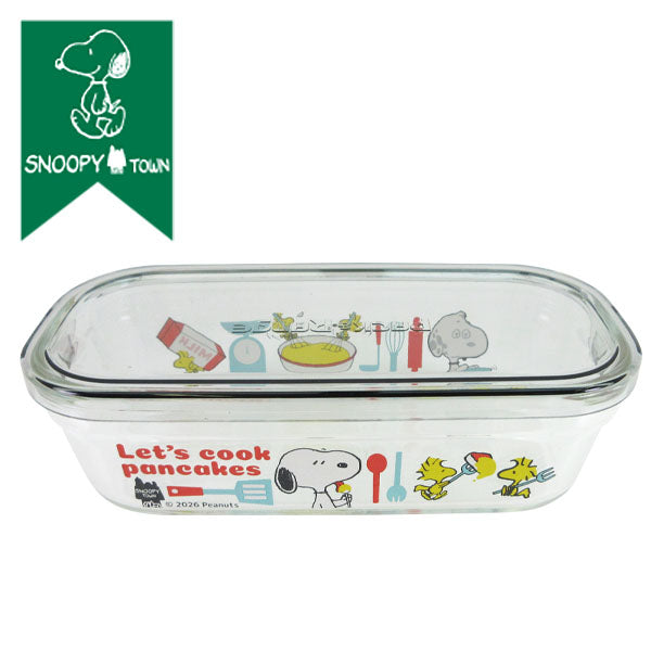 スヌーピー パック＆レンジ500ml　(Let’s cook pancakes)