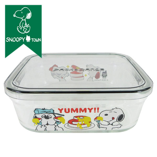 スヌーピー パック＆レンジ800ml　(Let’s cook pancakes)