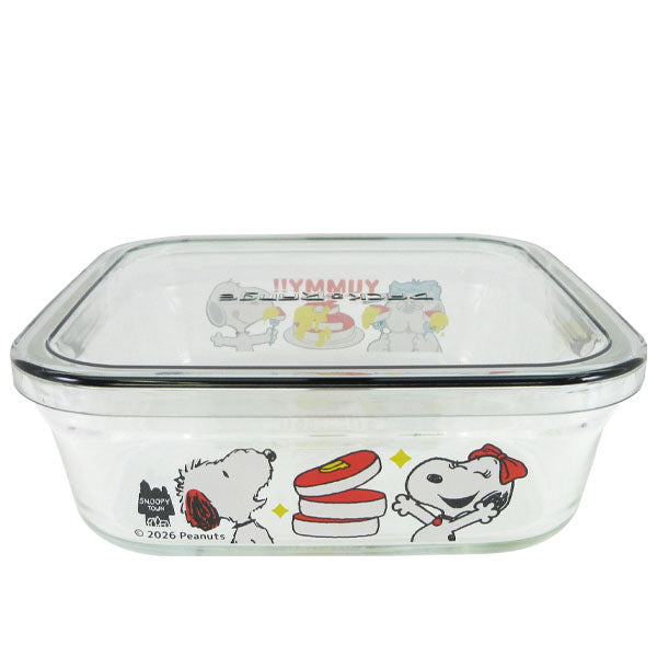 スヌーピー パック＆レンジ800ml　(Let’s cook pancakes)