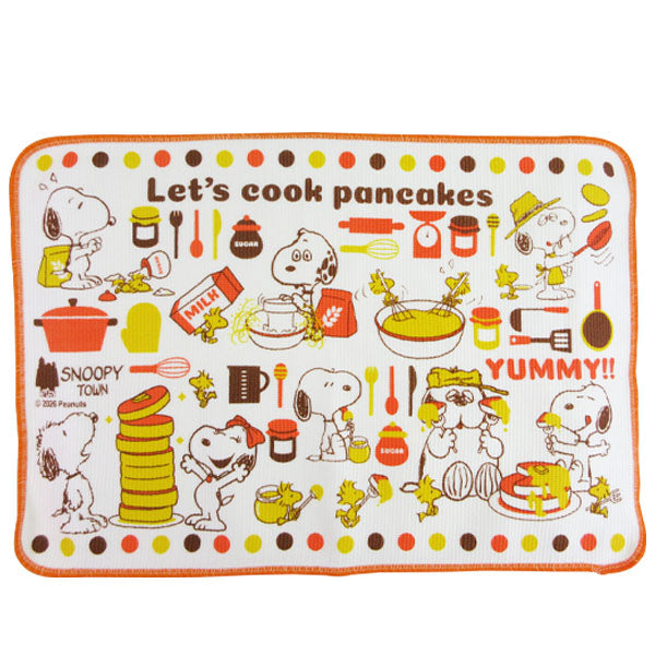 スヌーピー 吸水マット　(Let’s cook pancakes)