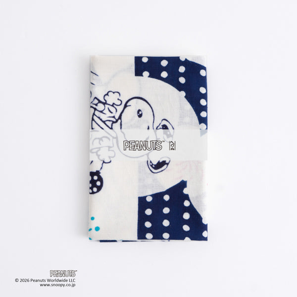 スヌーピー かまわぬ てぬぐい (スヌーピー 盆踊り)