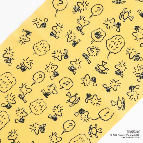 スヌーピー かまわぬ てぬぐい (スヌーピー ウッドストックがいっぱい)