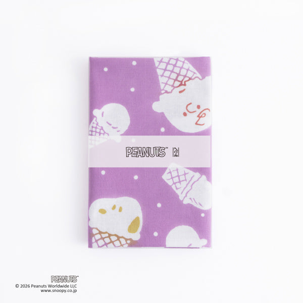 スヌーピー かまわぬ てぬぐい (スヌーピー シャーベット ラズベリー色)