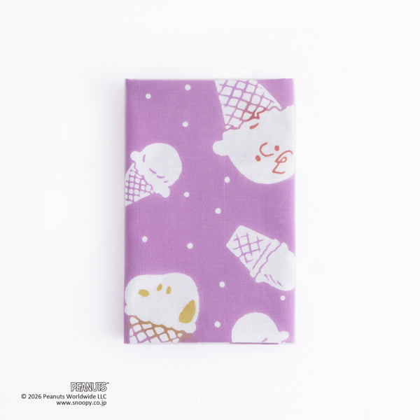 スヌーピー かまわぬ てぬぐい (スヌーピー シャーベット ラズベリー色)