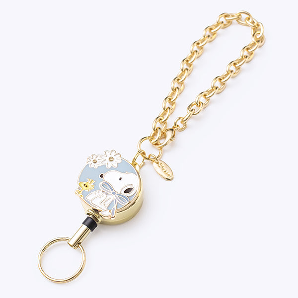 リールキーホルダー・PEANUTS（ブルーリボンスヌーピー）