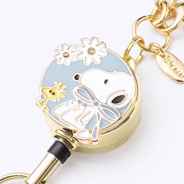 リールキーホルダー・PEANUTS（ブルーリボンスヌーピー）