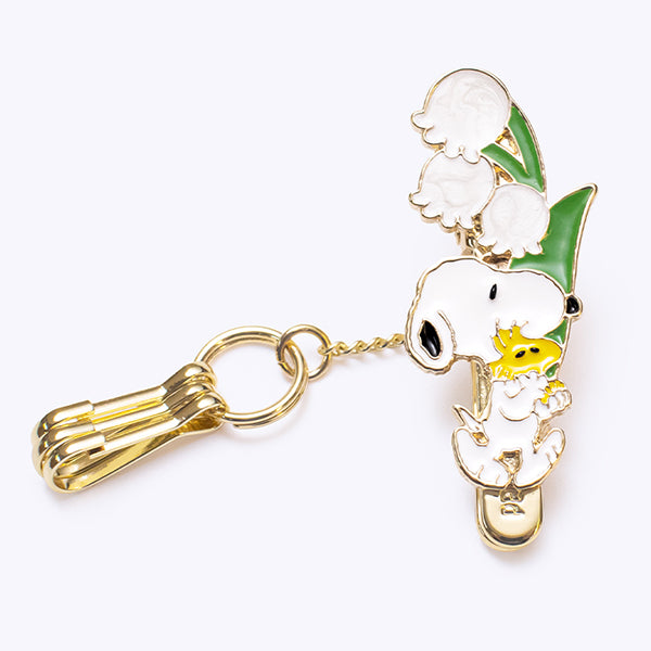 バッグキークリップmini・PEANUTS（すずらんとスヌーピー）