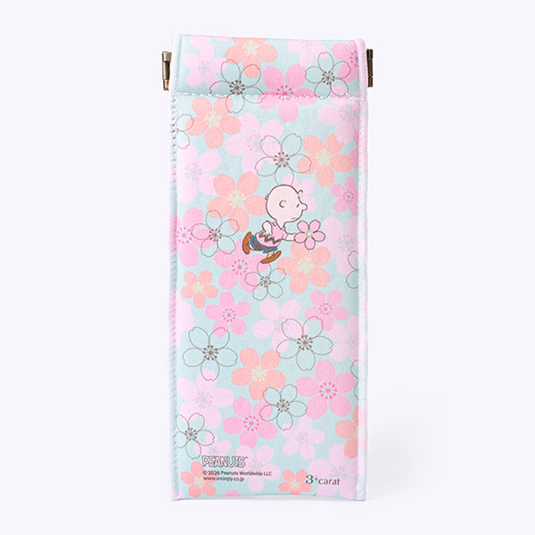 スリムキャンディポーチ・PEANUTS（桜に囲まれて）