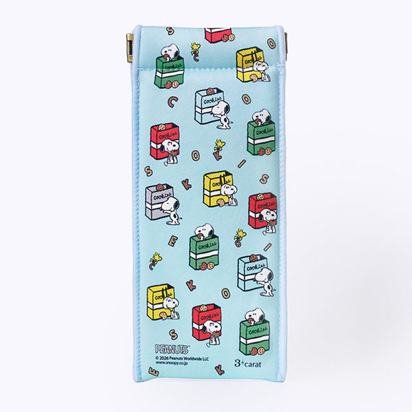 スリムキャンディポーチ・PEANUTS（クッキーBOX・ブルー）