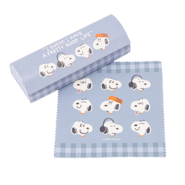 スヌーピー クロス付きメガネケース (FUNNY BEAGLE)