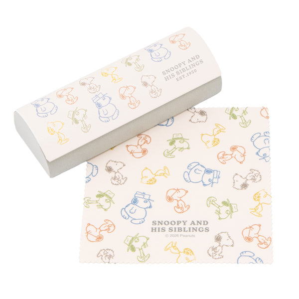 スヌーピー クロス付きメガネケース (HIS SIBLINGS)