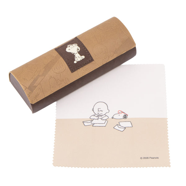 スヌーピー クロス付きメガネケース (What letter?)