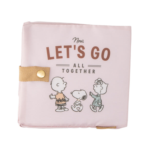 スヌーピー ワイド底板付きエコバッグ (てくてく ピーナッツ)