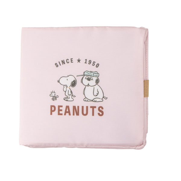 スヌーピー ワイド底板付きエコバッグ (てくてく ピーナッツ)