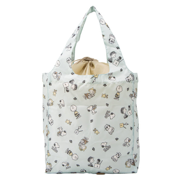 スヌーピー ワイド底板付きエコバッグ (FUNNY PEANUTS)