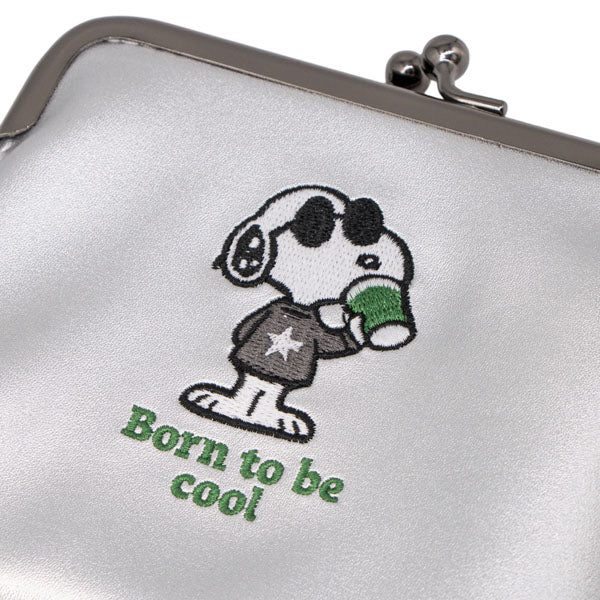スヌーピー がま口ミニポーチ (Born to be cool)