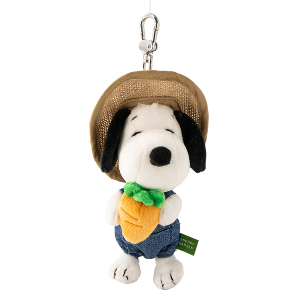 SNOOPY GARDEN キャロットファーマーぬいぐるみキーリング（スヌーピー）