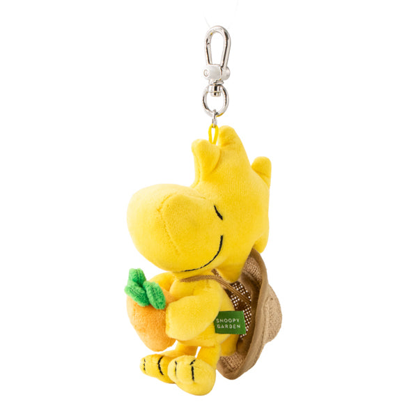 SNOOPY GARDEN キャロットファーマーぬいぐるみキーリング（ウッド