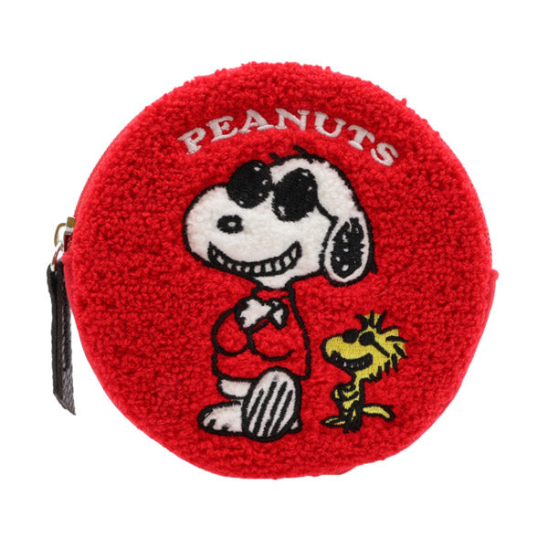 スヌーピー PEANUTSサークルさがらポーチ (SNOOPY&WOODSTOCK)