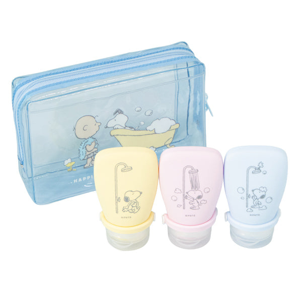 スヌーピー シリコンボトルセット (ランドリーシリーズ)