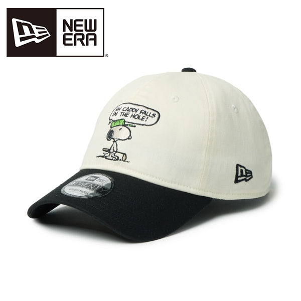 PEANUTS NEW ERA キャップ（GF 920 PEANUTS SPE BUB CRM BLK 261 / クロームホワイト/ブラック）