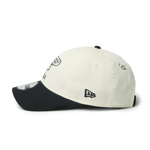 PEANUTS NEW ERA キャップ（GF 920 PEANUTS SPE BUB CRM BLK 261 / クロームホワイト/ブラック）