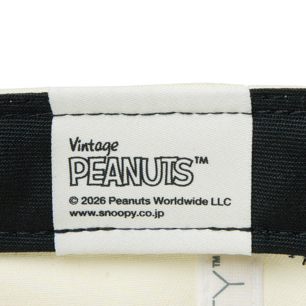 PEANUTS NEW ERA キャップ（GF 920 PEANUTS SPE BUB CRM BLK 261 / クロームホワイト/ブラック）