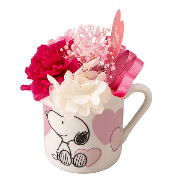 スヌーピーフラワーミニカップ ピンク