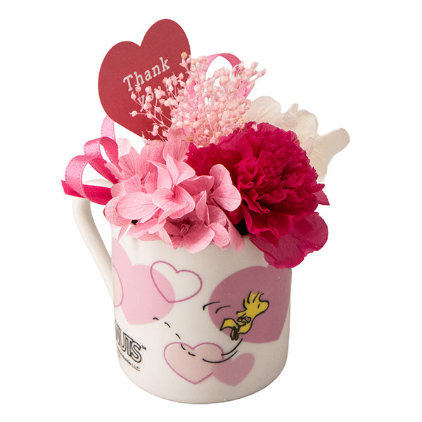 スヌーピーフラワーミニカップ ピンク