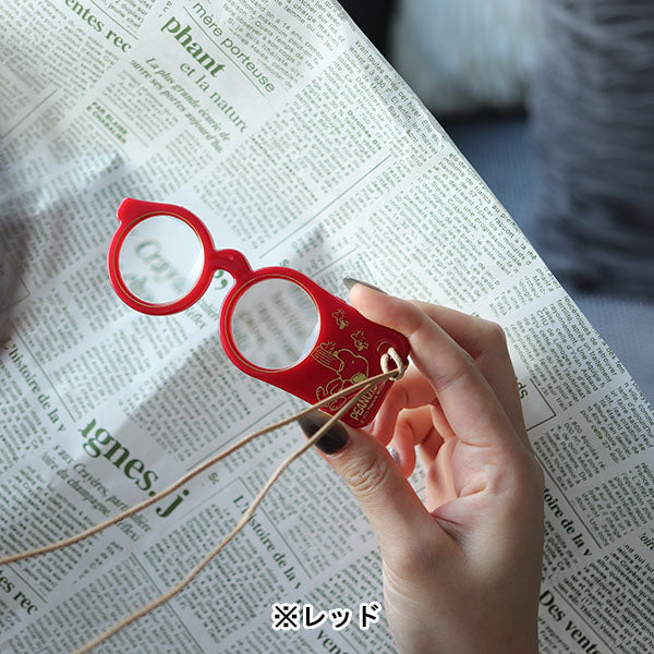 スヌーピー メガネ型ルーペ