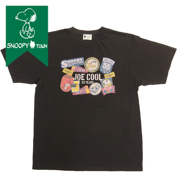 スヌーピー Tシャツ スモークブラック フリーサイズ (JOE COOL55周年)