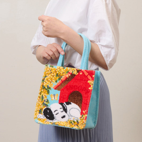 【おかいものSNOOPY限定】※4月22日発売※FEILERマチ付きミニバッグ（Spring sleep）